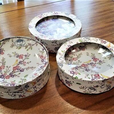 Lot #159  Set of 12 Attractive Dessert/Luncheon Plates - World Market