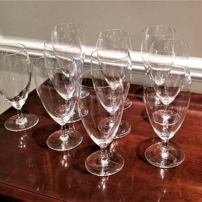 Lot #160  Set of 10 Beautiful BACCARAT Water Goblets