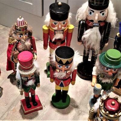 Lot #182  Lot of 16 Decorative Christmas Nut Crackers