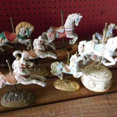 Group of Carousel Horses (S13)