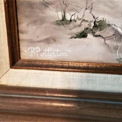 Lot #188  Original Oil on Canvas "Sea Scape" by Barbara Potterton