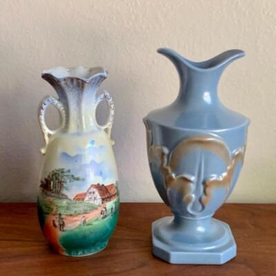 Lot 20 - Vintage Rum Rill Pitcher and Vase