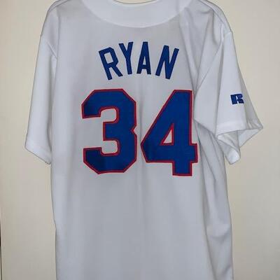 LOT 182 Nolan Ryan Texas Rangers Autographed Jersey