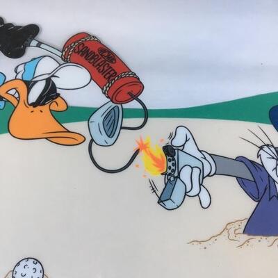 Disney Animation Cell “SandBlaster” with Donald Duck and Bugs Bunny 