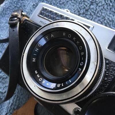 Minolta Vintage 35mm Camera Minoltina-S with ROKKOR-QF Lens