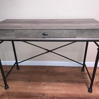 LOT 195 Contemporary Console Table Metal Base