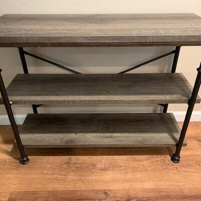 LOT 196 Contemporary Console Table Book Shelf