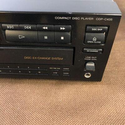 #27 SONY 5 Disc CDP-C435 Player w/ remote. 