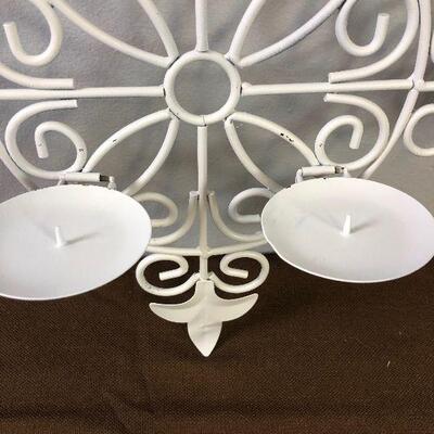 #41 Iron Wall Hanging Candle Holder 