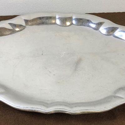 #48 Wilton Pewter Silver Platter 