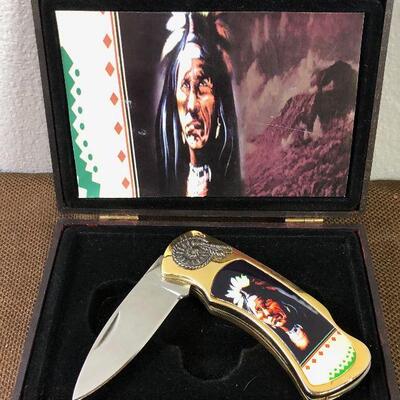 #64 Collector Native American Brave KNIFE 
