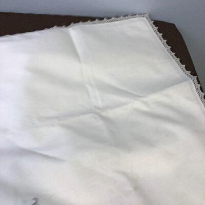 #100 Irish Linen Napkins MAPLE Leaf with Crochet Edge 