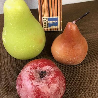 #101 Fruit Candles and a box of match sticks