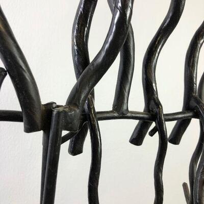 #104 Black Twig Fireplace Set 