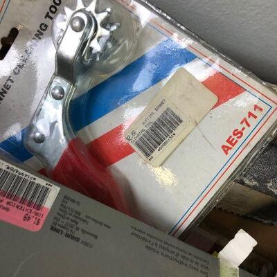 #105 Tray of Plumbing Parts 