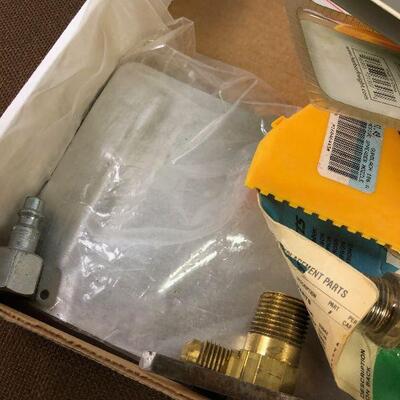#105 Tray of Plumbing Parts 