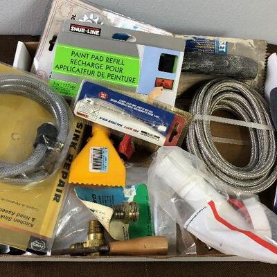 #105 Tray of Plumbing Parts 