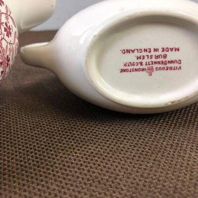 #111 2 iron Stone Creamers 