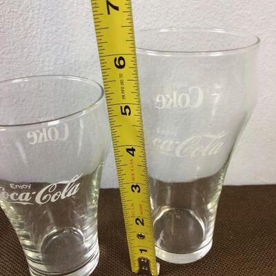 #113 2 coke glasses