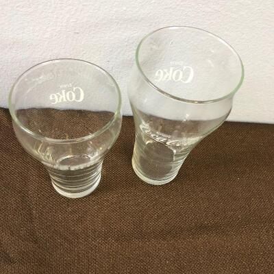 #113 2 coke glasses