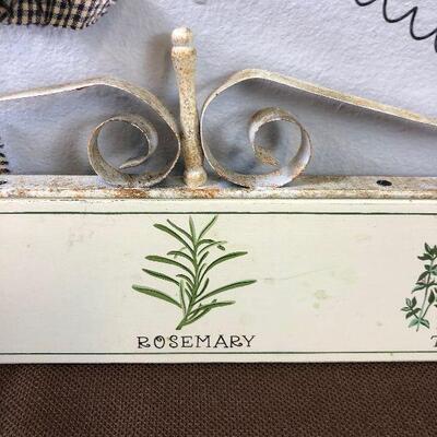 #119 Sage, Rosemary & Thyme Wall Plaque - darling 