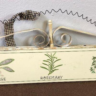 #119 Sage, Rosemary & Thyme Wall Plaque - darling 
