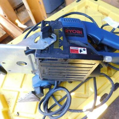 Nice Selection of Ryobi Electric Power Tools includes Planer, Saws-All, and Detail Sander (S7)