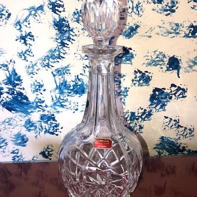 LOT 207 Gorham Lead Crystal Decanter NEW West Germany