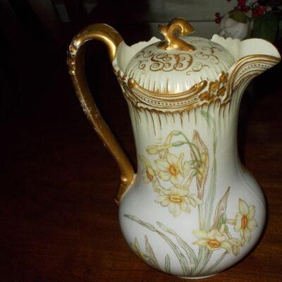 Antique Chocolatier or Coffee Pot by T&V Souvenir of France