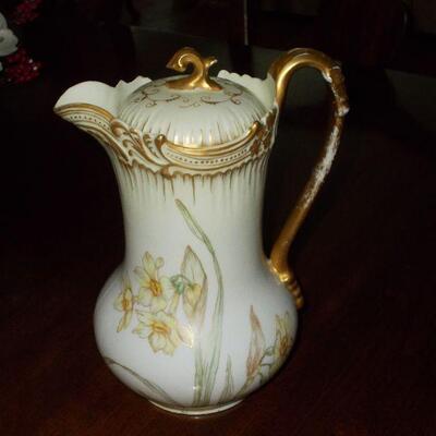 Antique Chocolatier or Coffee Pot by T&V Souvenir of France