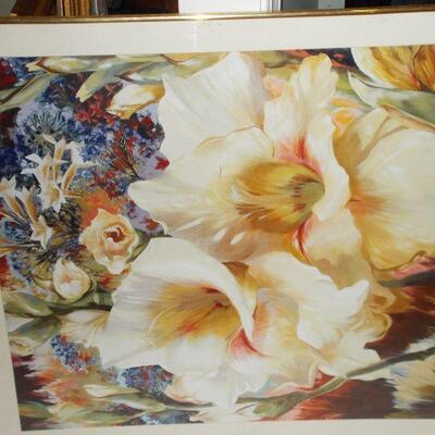 Floral Picture in Gold Frame
