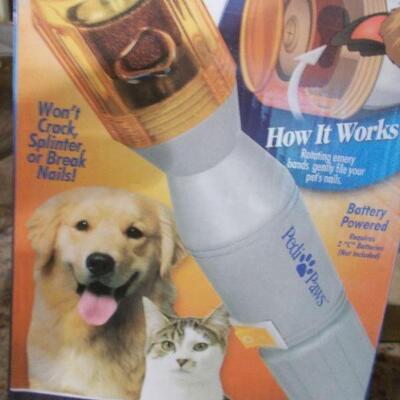 Dog Items: Harness, Snuggie, and PediPaws Nail Trimmer