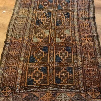 LOT 221 Oriental Rug Brown Tones