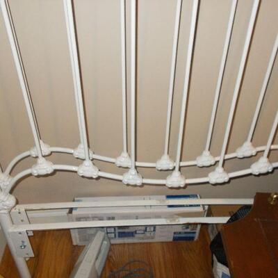 Pair of Elliott's Design "Virginian 71" Twin Brass and Iron Headboards