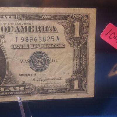 1957 B Silver Certificate 104