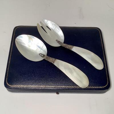 Mother Of Pearl Spoon & Fork