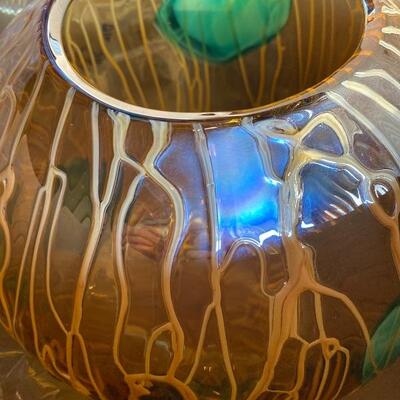 Massive Art Glass Vase 16-20â€