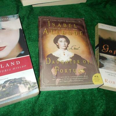 Lot of Books by Victoria Hislop, Isabel Allende, and Robert Morgan