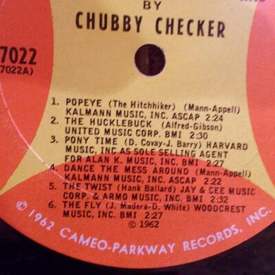 Lot of two albums by Chubby Checkers