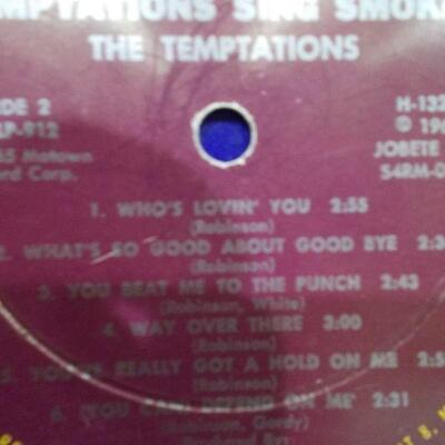 Lot of Albums by Smokey Robinson and the Miracles, and The Temptations