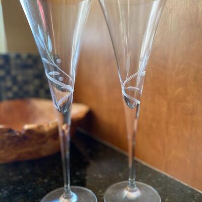 Lenox champagne flutes 