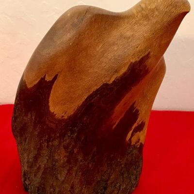 Carved Wooden Sculpture By Donald Glue