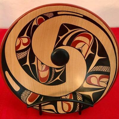 Northwest Coast Carved Maple Bowl