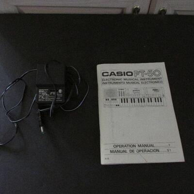 Lot 28- Casio PT-50 Electric Keyboard