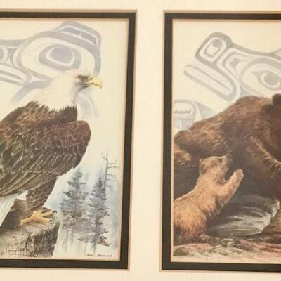 Sue Coleman Framed Print Eagle And Bear