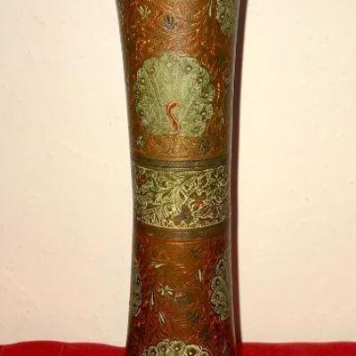 Antique Brass Candle Holder From India