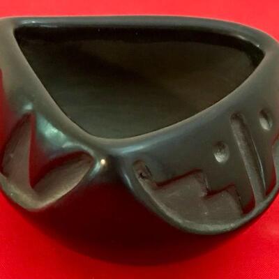 Small Black Bowl Santa Clara Pueblo Pottery