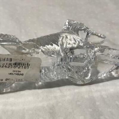 LOT 282 Waterford Crystal Wolfhound Figurine