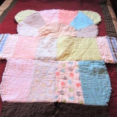Blanket - bear rag trim