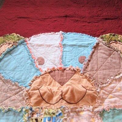 Blanket - bear rag trim